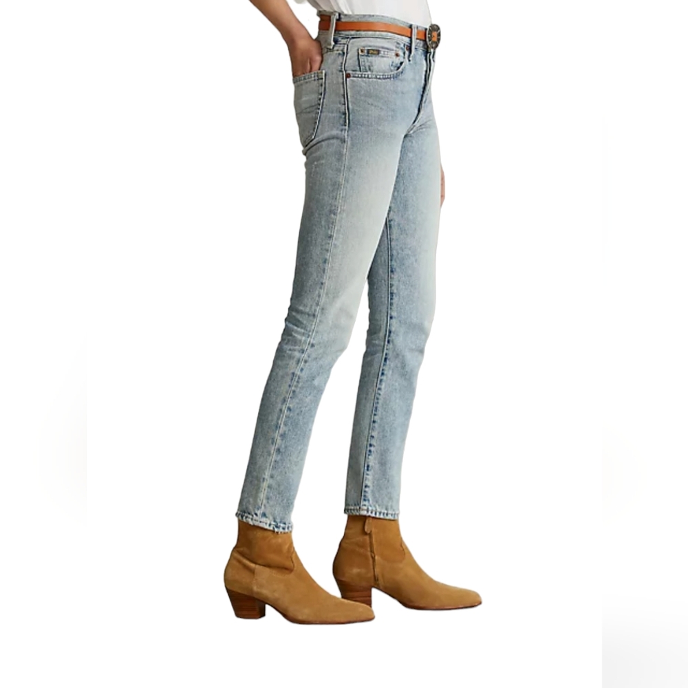 Polo Ralph Lauren Size 27R Callen High-Rise Slim Jean, Light Blue NWT - Picture 5 of 7